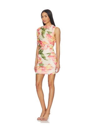 Amanda Uprichard Marcelle Dress in White,Peach. Size S. Also in L, M, XL, XS.
