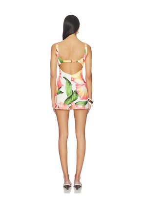 Amanda Uprichard Francie Romper in White. Size S. Also in L, M, XL, XS.