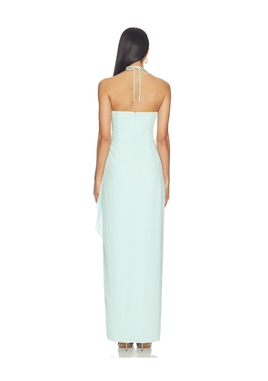 Amanda Uprichard Alessandra Maxi Dress in Baby Blue. Size S. Also in L, M, XL, XS.