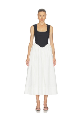 Camila Coelho Dalia Maxi Dress in Black,White. Size XS. Also in XXS, S, M, L, XL.