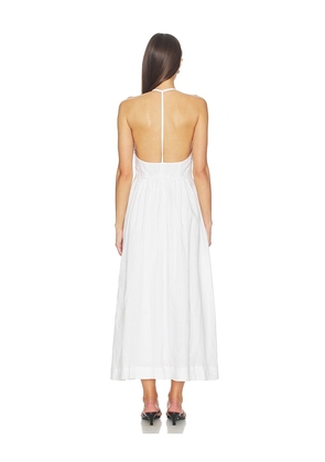 AEXAE x REVOLVE Linen Doll Maxi Dress in White. Size XS. Also in XXS, S, M, L, XL.