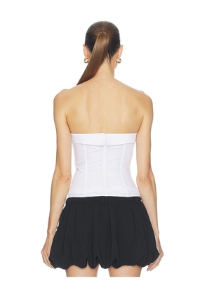 Aniye By Sandy Bustier Top in White. Size XXS. Also in XS, S.
