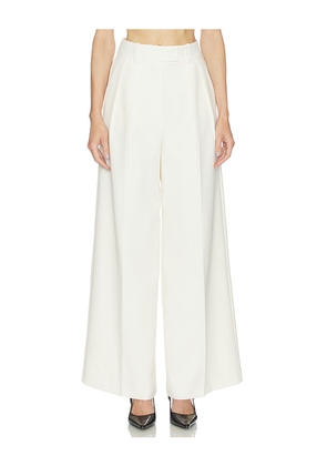 ANINE BING Lou Trouser in Cream. Size 30. Also in 32, 34, 36.