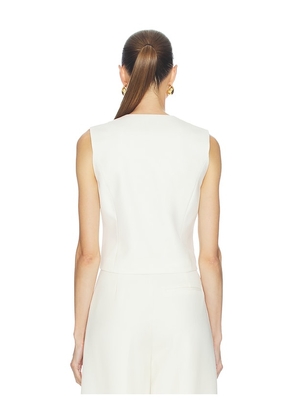 ANINE BING Mario Vest in Cream. Size XS. Also in S, M, L.