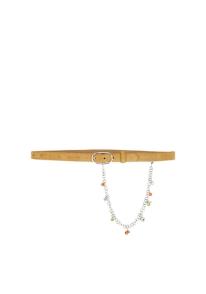 Bec + Bridge Naya Chain Belt in Olive. Size S/M. Also in M/L.