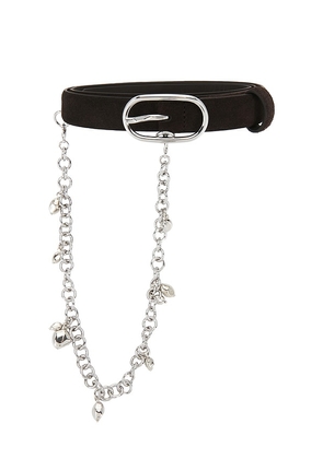 Bec + Bridge Naya Chain Belt in Charcoal. Size S/M. Also in M/L.