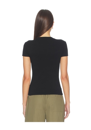 COTTON CITIZEN The Seoul V-neck Tee in Black. Size XS. Also in S, M.
