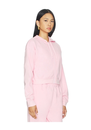 Beyond Yoga Luxefleece Zip Up Hoodie in Pink. Size M. Also in S, XS, L, XL.