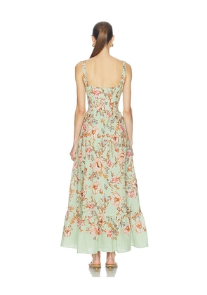 HEMANT AND NANDITA Corset Dress in Mint. Size S. Also in L.