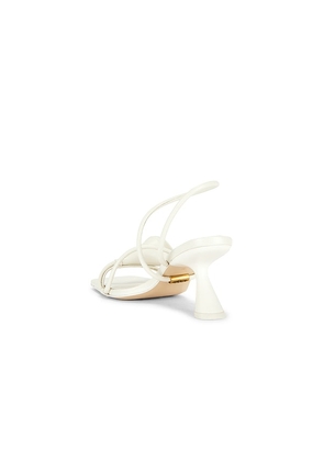 Cult Gaia Ria Sandal in White. Size 36. Also in 36.5, 37.5, 39.5.