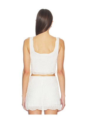 Amanda Uprichard Elisha Top in White. Size XS. Also in M, S, XL.