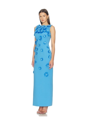 ELLIATT Dali Floral Gown in Blue. Size XS. Also in S, L.