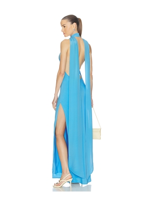 Cult Gaia Doe Dress in Blue. Size 00. Also in 0, 2, 4, 6, 8, 10, 12.