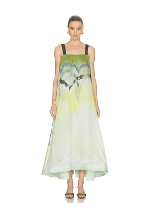 Clea Filomena Maxi Dress in Green. Size XS. Also in L, M, S.