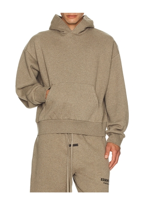 Fear of God ESSENTIALS Classic Fit Fleece Hoodie in Neutral. Size XS. Also in L, M, S, XL/1X, XXL/2X.