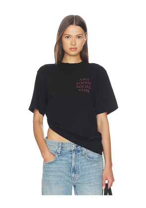 Anti Social Social Club Rhinestone Mind Games Tee in Black. Size L. Also in S, M, XL/1X.