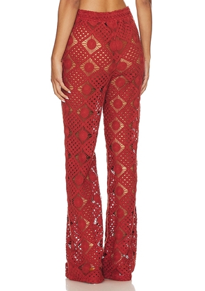 House of Harlow 1960 X Revolve Saskia Pant in Rust. Size M. Also in S.