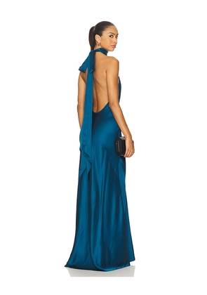 House of Harlow 1960 x REVOLVE Astra Gown in Teal. Size M. Also in XXS, XS, S, L, XL.