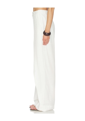 HERSKIND Alina Midt Waist Pants in White. Size 36. Also in 34.