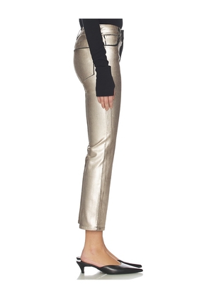 FRAME The Reboot Crop Jeans in Metallic Neutral. Size 27. Also in 25.