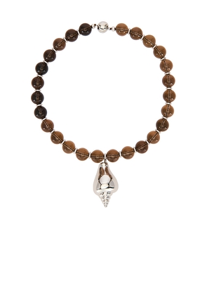 Julietta Pontini Necklace in Cognac.