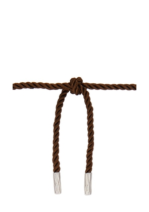 Julietta Shell Necklace in Brown.