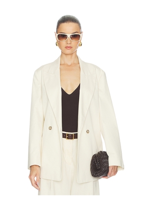 FRAME The Lounge Blazer in Cream. Size XS. Also in S, M, L.