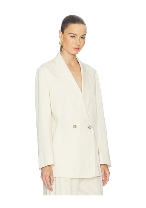 FRAME The Lounge Blazer in Cream. Size XS. Also in M, L.