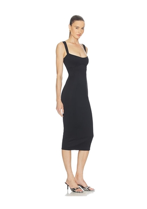 Good American Sculpting Sweetheart Midi Dress in Black. Size XS. Also in M.