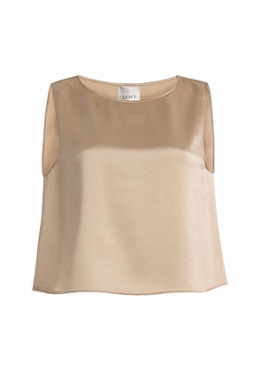 Leset Barb Satin Crop Top - Moda Operandi