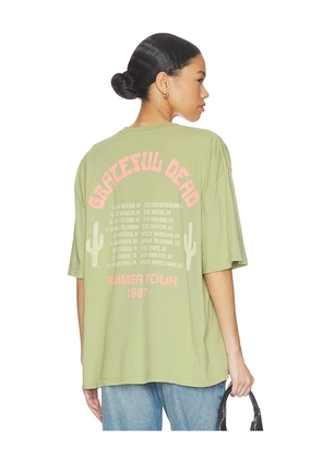Junk Food Grateful Dead Tour 1987 Tee in Sage. Size L/XL. Also in S/M.