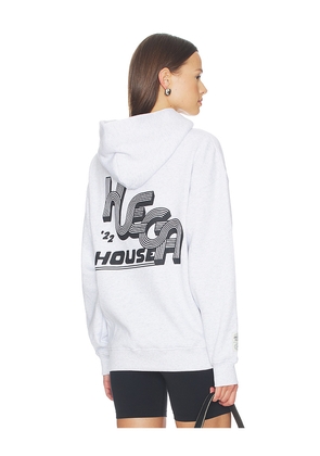 Huega House Track Hoodie in Grey. Size L. Also in S, M, XL/1X.