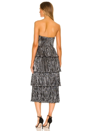 Lovers and Friends Mya Midi Dress in Black. Size S. Also in M, XS, XXS.