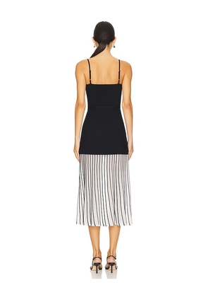 Karina Grimaldi Moraima Knit Midi Dress in Black. Size S. Also in M.
