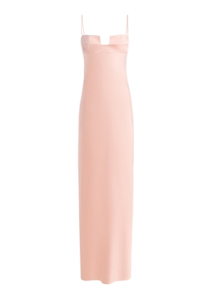 BEVZA Exclusive Square Bra Satin Maxi Dress - Moda Operandi