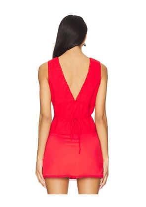 NIA Celia Top in Red. Size M. Also in XS, L, XL.