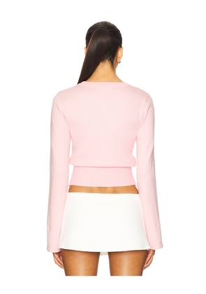 MORE TO COME Lindsey Cardigan in Pink. Size M. Also in L, S, XS.