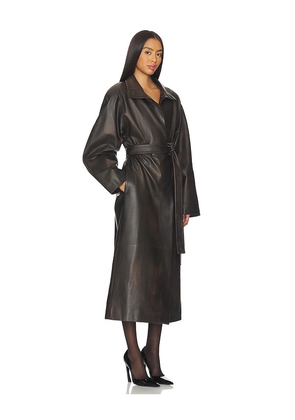 LAMARQUE Alexandra Coat in Brown. Size S. Also in XS.