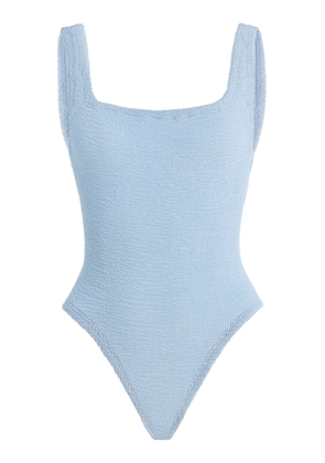 Hunza G Square Neck One-Piece Swimsuit - Moda Operandi