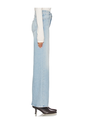 MOTHER The Hustler Roller Sneak Jeans in Baby Blue. Size 26. Also in 27, 28, 29, 30, 33, 34.