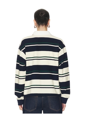 LIONESS Preppy Jersey Top in Navy. Size M. Also in S, XS.