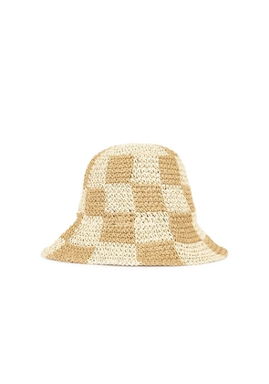 Lovers and Friends Beri Bucket Hat in Neutral.