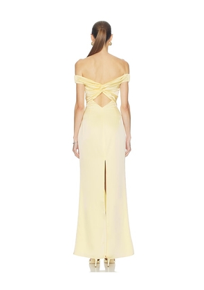 Katie May Liu Gown in Lemon. Size S. Also in XS, M.