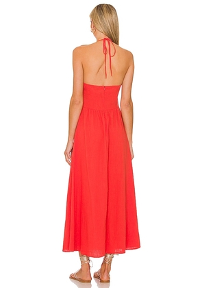 SNDYS Boat Linen Dress in Orange. Size M. Also in XL, XXL.