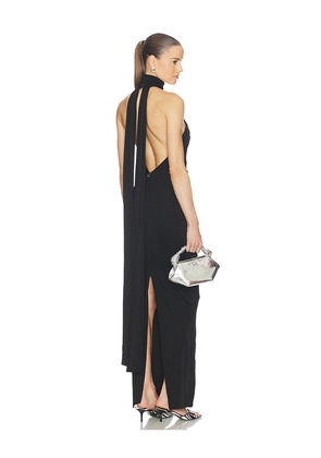 Nookie Crush Halter Gown in Black. Size XS. Also in S, M, L, XL.