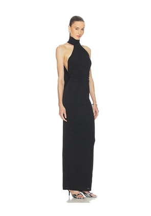 Nookie Crush Halter Gown in Black. Size XS. Also in S, M, XL.