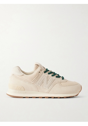 New Balance - 574 Leather-trimmed Suede Sneakers - Neutrals - US5,US5.5,US6,US6.5,US7,US7.5,US8,US8.5,US9,US9.5