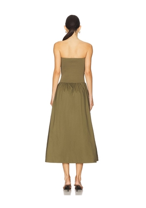 PISTOLA Mavo Tube Top Dress in Olive. Size XL. Also in L.
