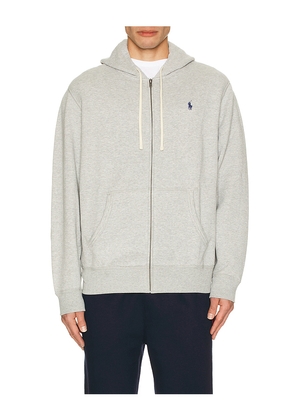 Polo Ralph Lauren Full Zip Hoodie in Grey. Size XL/1X. Also in XS, XXL/2X.
