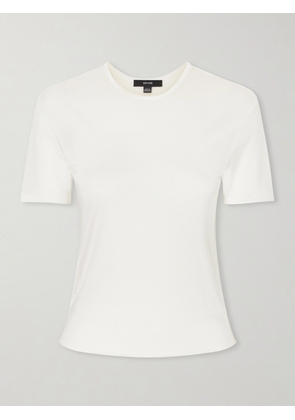 THE PARK - Luna Semi-sheer Lyocell T-shirt - White - x small,small,medium,large,x large